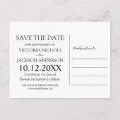 Modern Blush | Floral Gold WEDDING de datum opslaa Aankondigingskaart (Achterkant)