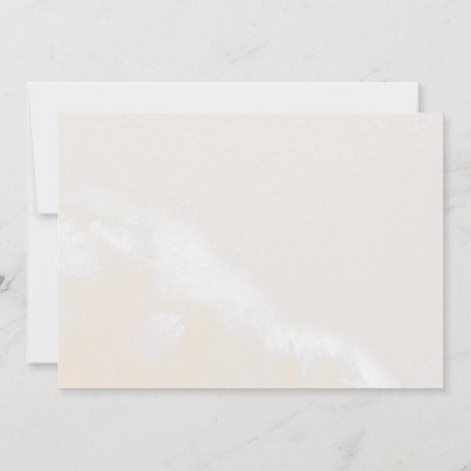 Modern Blush Floral | Horizontale Waterverf behalv Save The Date (Achterkant)