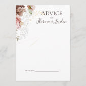 Modern Blush Floral | marineweddenschap Advieskaart (Voorkant)
