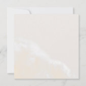 Modern Blush Floral | Marmer Square Wreath Wedding Kaart (Achterkant)