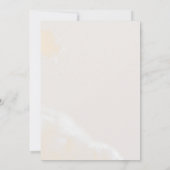 Modern Blush Floral | Navy Bridal Tea Party Kaart (Achterkant)