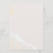 Modern Blush Floral | Waterverf bruiloft Advieskaart (Achterkant)