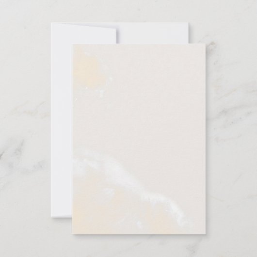 Modern Blush Floral | Waterverf menu Keuze RSVP (Achterkant)