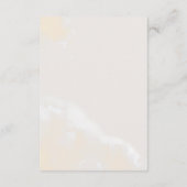 Modern Blush Floral Waterverf Schedule of Events Informatiekaartje (Achterkant)