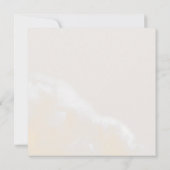 Modern Blush Floral | Waterverf Square Wedding Kaart (Achterkant)