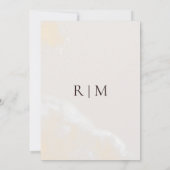 Modern Blush Floral Waterverf Traditional Wedding Kaart (Achterkant)