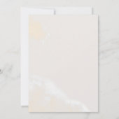 Modern Blush Floral | Waterverf Wedding Brunch Kaart (Achterkant)