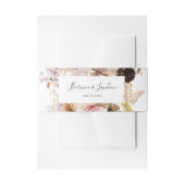 Modern Blush Floral | Weddenschap Uitnodigingen Wikkel (Voorkant Voorbeeld)