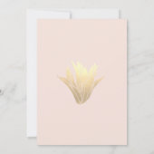 Modern Blush Gold 21st Birthday Succulents Kaart (Achterkant)