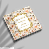 Modern Blush Gold bruiloft gastenboek voor onderte