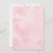 Modern Blush Gold geometrisch Confetti Baby shower Kaart (Achterkant)