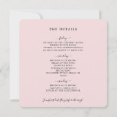 Modern Blush Gold vrijgezellenweekend Kaart (Achterkant)