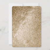 Modern Blush & Goud Afgeronde Glam Wedding Kaart (Achterkant)