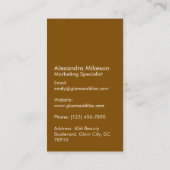 Modern Blush Marmer Luxe Branding Visitekaartje (Achterkant)