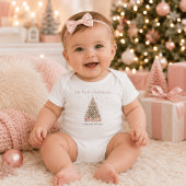 Modern Blush Mijn Eerste Kerstmis – Persoonlijk Romper