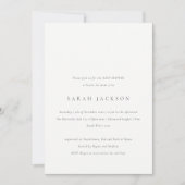 Modern Blush Paisley Typography Baby shower Kaart (Voorkant)