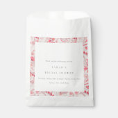 Modern Blush Paisley Typography Vrijgezellenfeest Bedankzakje (Voorkant)