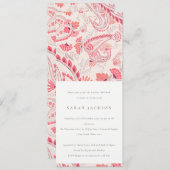 Modern Blush Paisley Typography Vrijgezellenfeest Kaart (Voorkant / Achterkant)
