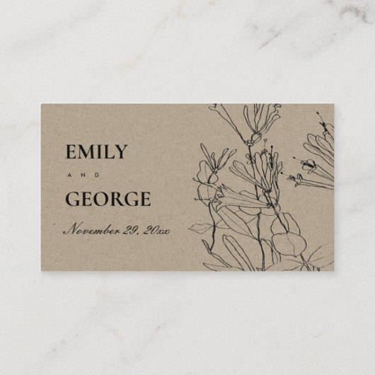 MODERN BLUSH PASTEL LINE DRAADPLEEGKAART VISITEKAARTJE (Achterkant)