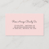 Modern Blush Pink Bedankt Visitekaartje (Achterkant)