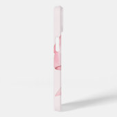 Modern Blush Pink Bow Initiaal Monogram Case-Mate iPhone Case (Achterkant / Rechts)