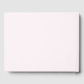 Modern Blush Pink Bow Ribbon Girl Baby shower Gastenboek (Achterkant)
