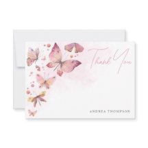 Modern Blush Pink Butterflies Vrijgezellenfeest