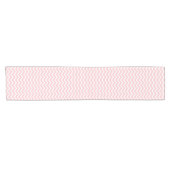 Modern Blush Pink Chevron Stripes Pattern Korte Tafelloper (Horizontaal)