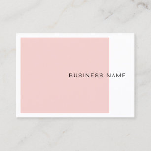 Modern Blush Pink Elegant Company Eenvoudige Sjabl Visitekaartje