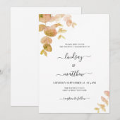 Modern Blush Pink Eucalyptus Weddenschap Kaart (Voorkant / Achterkant)