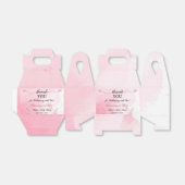Modern Blush Pink Floral Baby shower dank u Bedankdoosjes (Uitgevouwen)