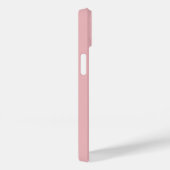 Modern Blush Pink Floral Crest Monogram Case-Mate iPhone Case (Achterkant / Rechts)