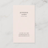 Modern Blush Pink Foto Social Media visitekaartje (Achterkant)