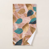 Modern Blush Pink Gold Boho laat Collectie achter Bad Handdoek (Handdoek)