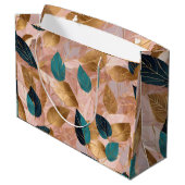 Modern Blush Pink Gold Boho laat Collectie achter Groot Cadeauzakje (Achterkant Gekanteld)