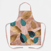 Modern Blush Pink Gold Boho laat Collectie achter Schort (Voorkant)