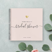 Modern Blush Pink Gold Script Vrijgezellenfeest Notitieboek