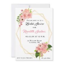 Modern Blush Pink Gold Vrijgezellenfeest