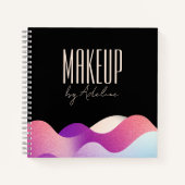 Modern Blush Pink Gradient Wave Notitieboek (Voorkant)