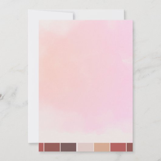 Modern Blush Pink Graduation Party Kaart (Achterkant)