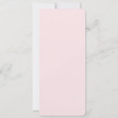 Modern Blush Pink JOY Verticale Foto Kerstmis (Achterkant)