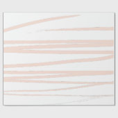 Modern Blush Pink Lines Abstracte kunst Cadeaupapier (Vlak)