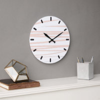 Modern Blush Pink Lines Abstracte kunst