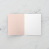 Modern Blush Pink Lines Abstracte kunst Kaart (Binnen)
