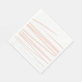 Modern Blush Pink Lines Abstracte kunst Servet (Hoek)
