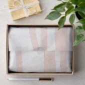 Modern Blush Pink Lines Abstracte kunst Tissuepapier (Geschenk)