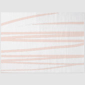 Modern Blush Pink Lines Abstracte kunst Tissuepapier (Voorkant)