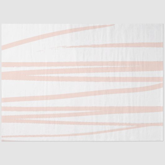 Modern Blush Pink Lines Abstracte kunst Tissuepapier (Voorkant)