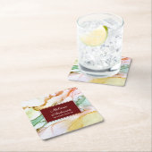 Modern Blush Pink Pastel Interior Design Kartonnen Onderzetters (Insitu)