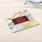 Modern Blush Pink Pastel Interior Design Kartonnen Onderzetters (Schuin)